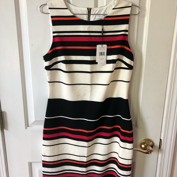 Calvin Klein Dresses & Skirts - BRAND NEW - Calvin Klein striped dress Calvin Klein Dresses & Skirts - BRAND NEW - Calvin Klein striped dress